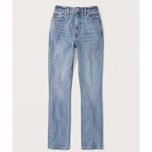 A&F Abercrombie Ultra High Rise 90s Slim Straight Jean Medium 10S 30S Short
